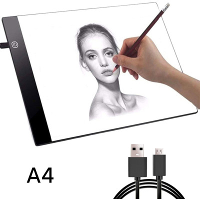 A4 drawing board with illuminated background